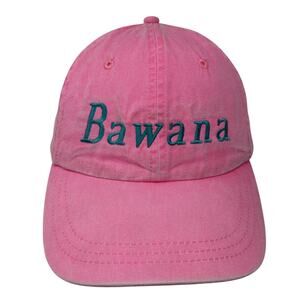 Bawana Slideback Hat Pink One Size Solid Adjustable Embroidered Adams